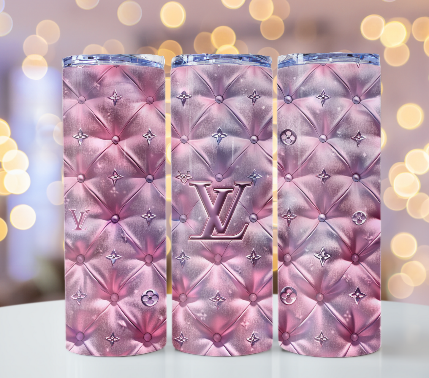 Pink Neon Colour Tumbler Wrap High-Quality Louis Vuitton 20oz Tumbler Wrap Designs – Fashion Tumbler PNG Files