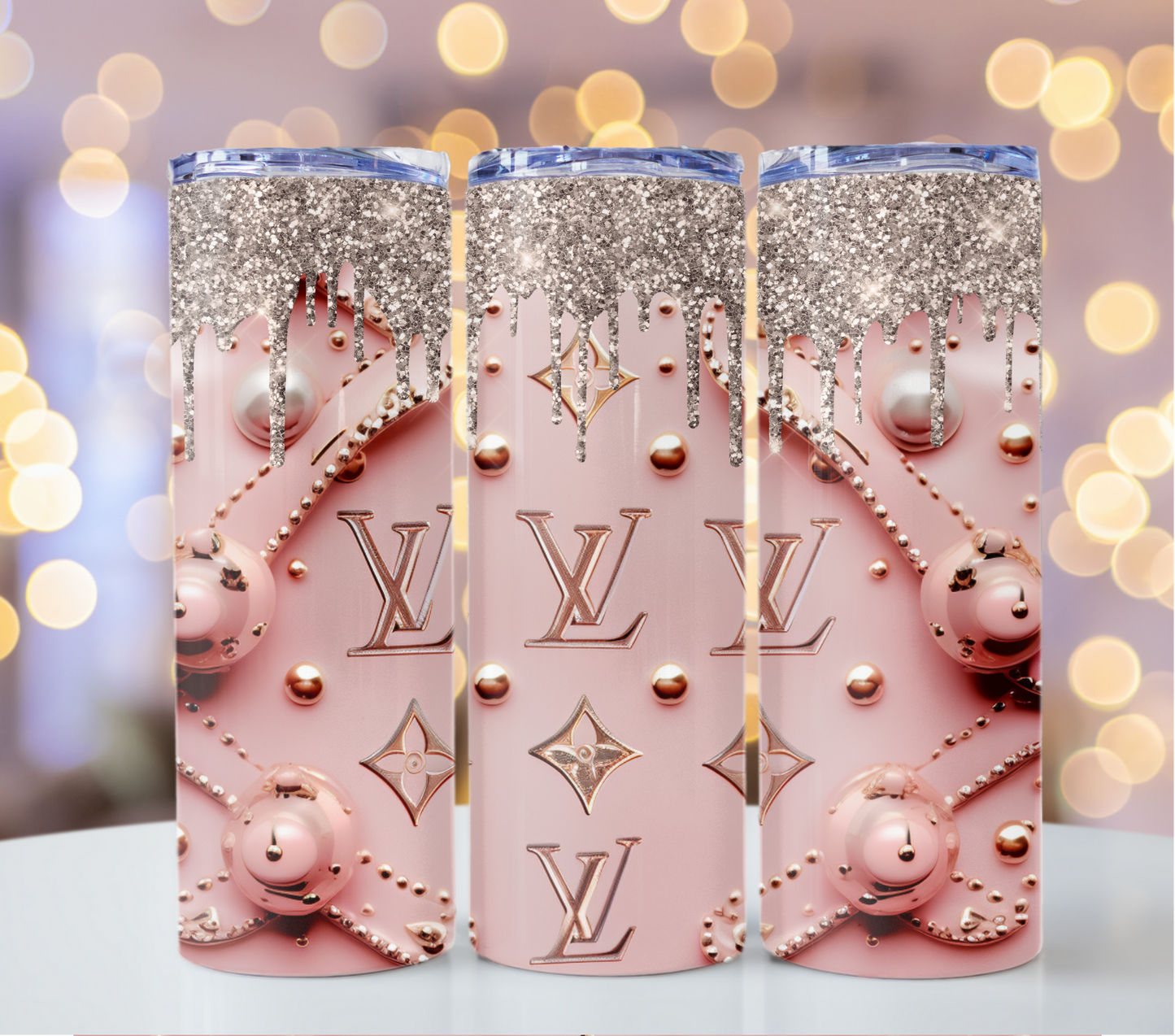 4PNG Bundle Sparkle Glitter Drips 20oz Skinny Louis Vuitton Tumbler Wrap Fashion Tumbler Wrap Luxury Tumbler Wrap Glitter Tumbler Wrap