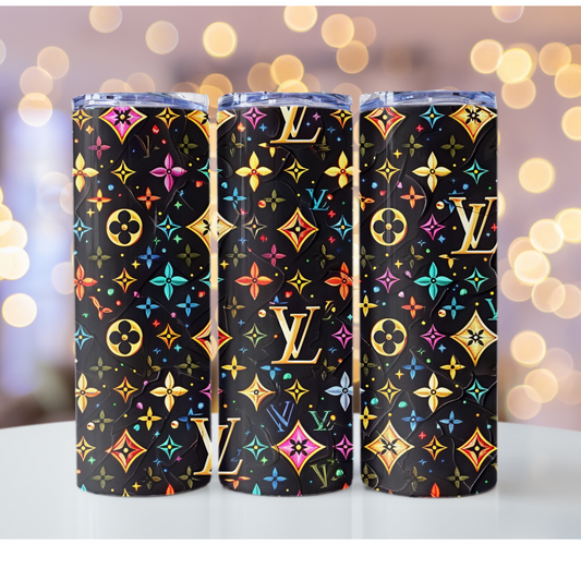 Colorful and Stylish Louis Vuitton Black Tumbler Wrap PNG for Craft Enthusiasts#LuxuryTumblerWrap #BlackTumblerWrap #LouisVuittonPattern #ColorfulWrapDesign #TumblerCraftIdeas