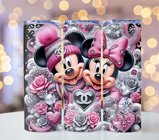 Micky Minni Mouse Tumbler Wrap Sublimation Designs Chanel Tumbler Wrap Designs