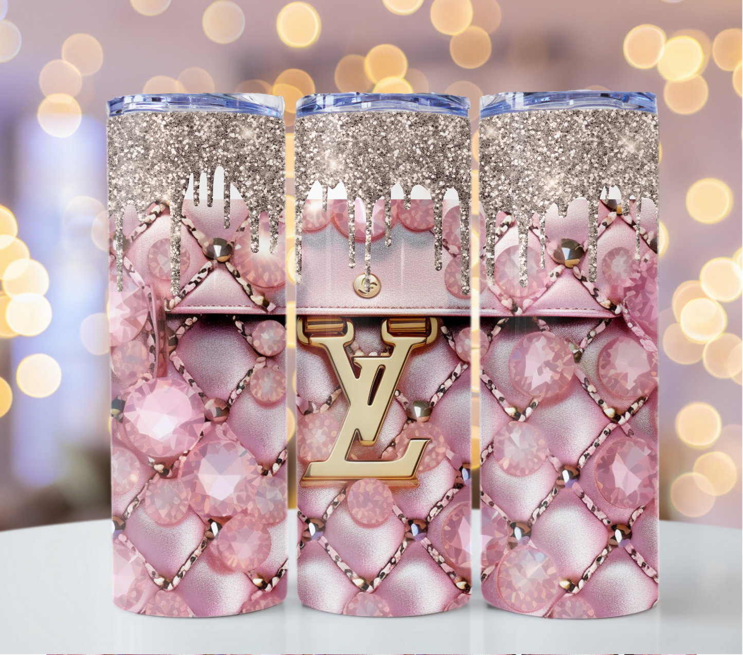 4PNG Bundle Sparkle Glitter Drips 20oz Skinny Louis Vuitton Tumbler Wrap Fashion Tumbler Wrap Luxury Tumbler Wrap Glitter Tumbler Wrap