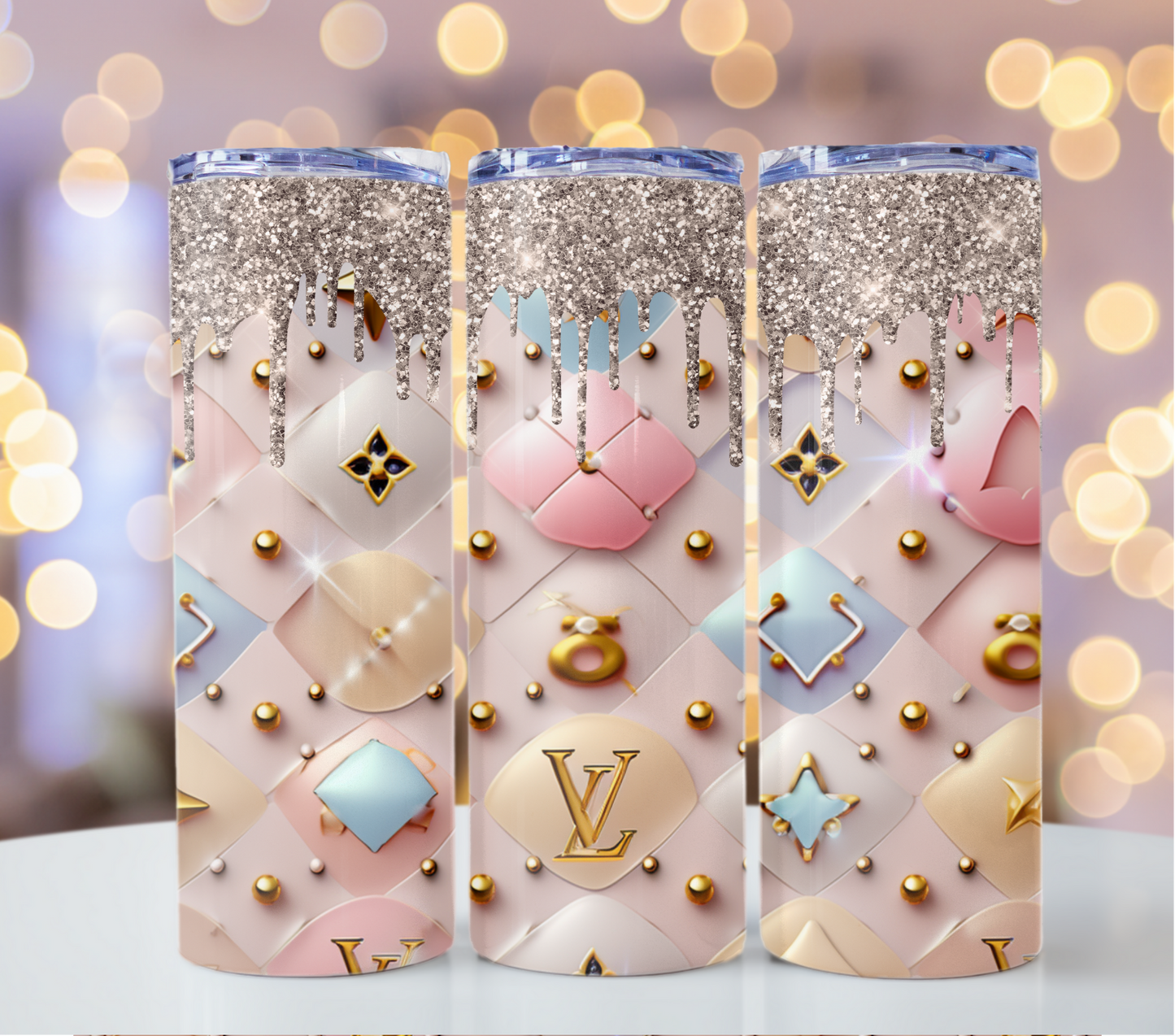 4PNG Bundle Sparkle Glitter Drips 20oz Skinny Louis Vuitton Tumbler Wrap Fashion Tumbler Wrap Luxury Tumbler Wrap Glitter Tumbler Wrap