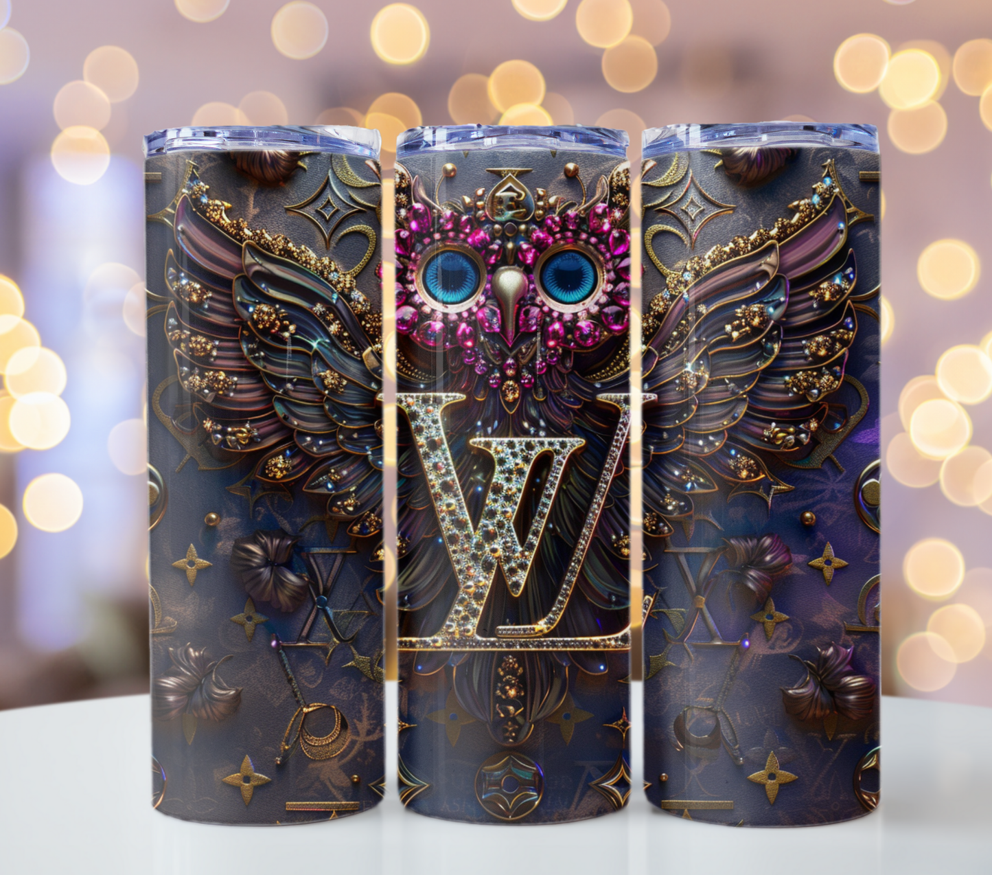 20oz Skinny Tumbler Wrap PNG For Sublimation Fashion Tumbler Wrap Glitter Tumbler Wrap