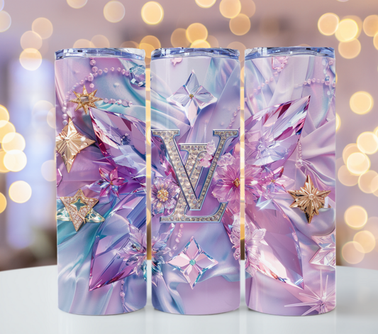 20oz Skinny Tumbler Wrap PNG For Sublimation Fashion Tumbler Wrap Glitter Tumbler Wrap