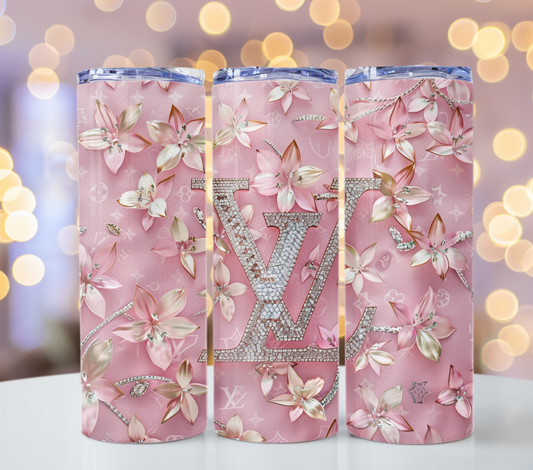 20oz Skinny Tumbler Wrap PNG For Sublimation Fashion Tumbler Wrap Glitter Tumbler Wrap