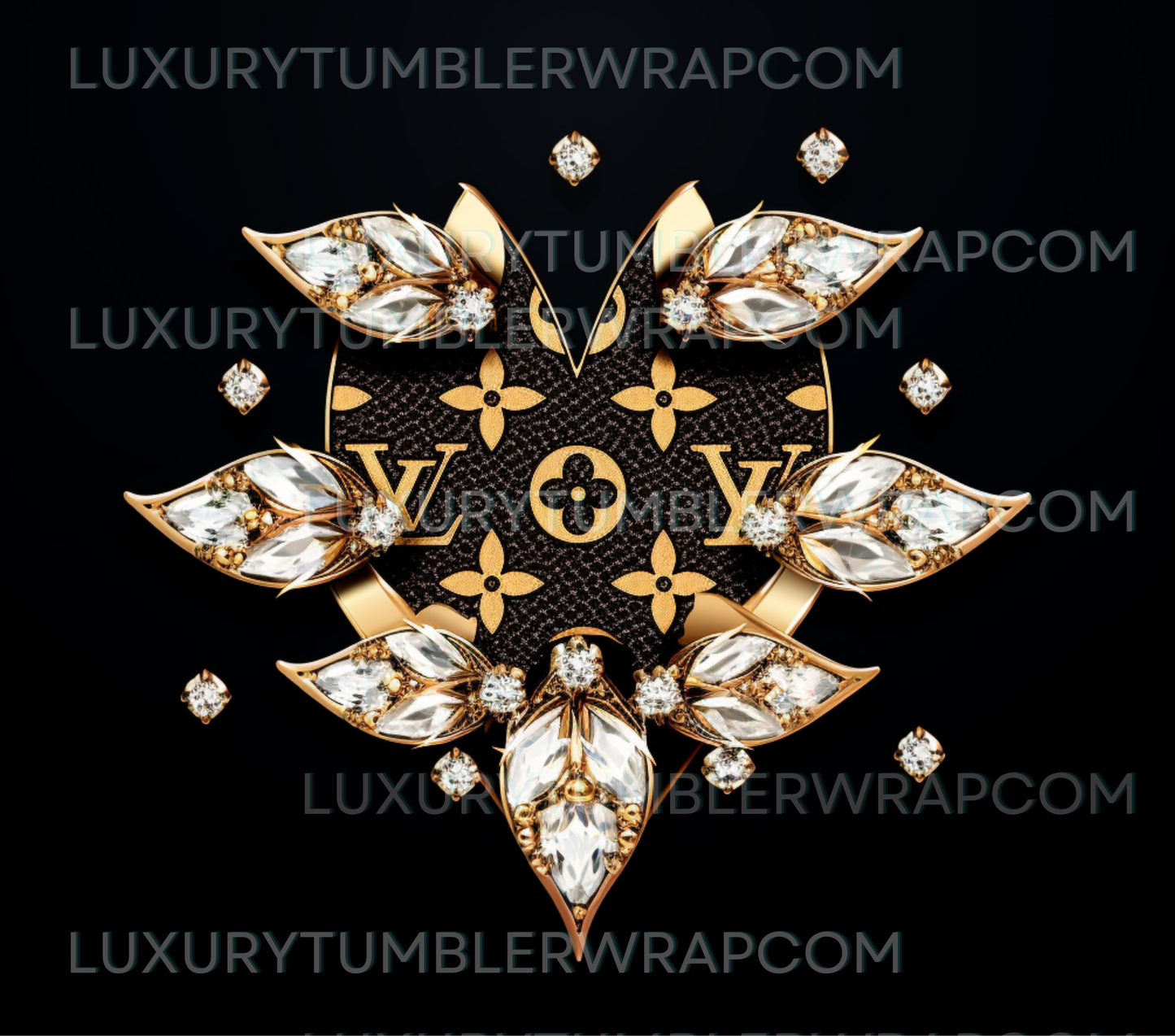 Louis Vuitton Crystal Bundle Fashion Svg,PNG,PDF Transparant Background