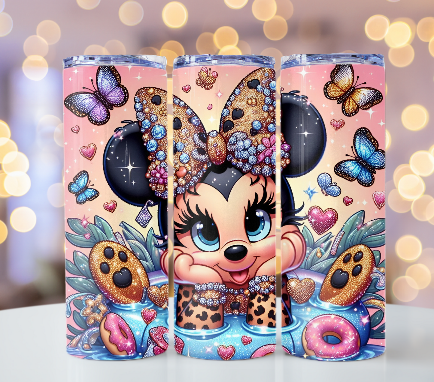 Micky Mini Mouse Tumbler Wrap Sublimation Designs Glitter Tumbler Wrap Designs