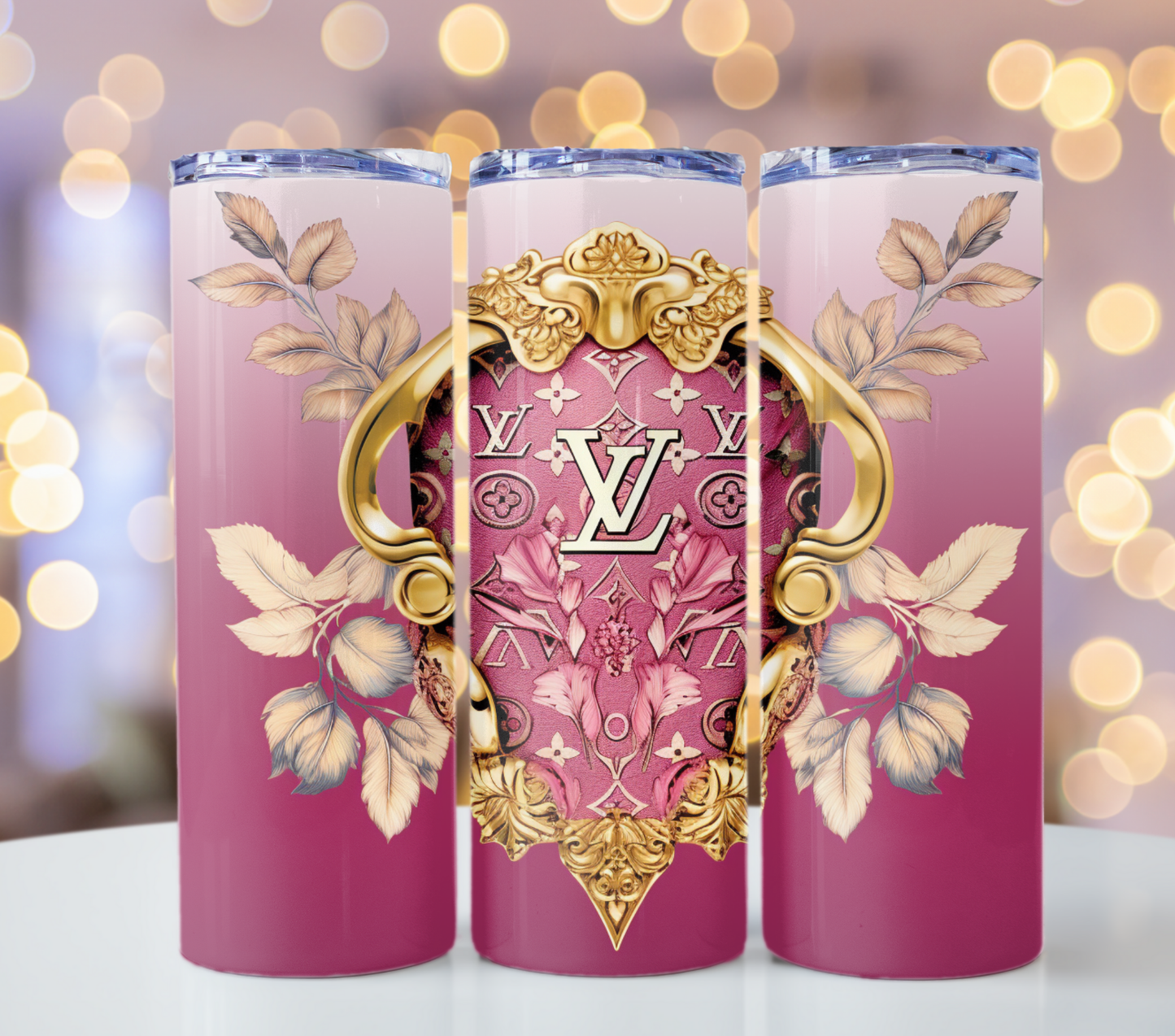 Louis Vuitton Pastel Light Purple Lv Tumbler Wrap Logo Tumbler Wrap Glitter Seamless Pattern Tumbler Wrap Fashion Tumbler Wrap