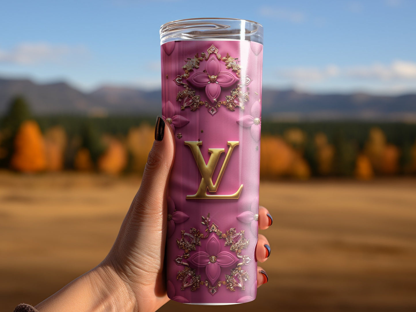 Dark Pink Louis Vuitton Tumbler Wrap Lv Seamless Pattern Louis Vuitton Tumbler Wrap Fashion Tumbler Wrap