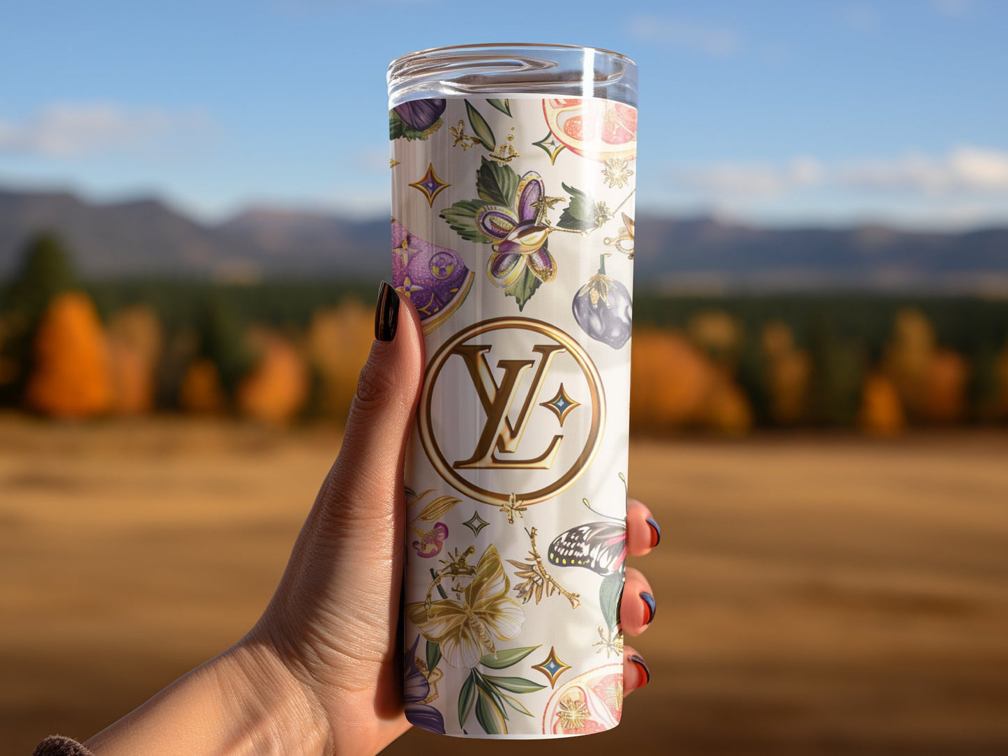 Pastel Fruit Tumbler Wrap Louis Vuitton Tumbler Wrap Lv Seamless Pattern Louis Vuitton Tumbler Wrap Fashion Tumbler Wrap