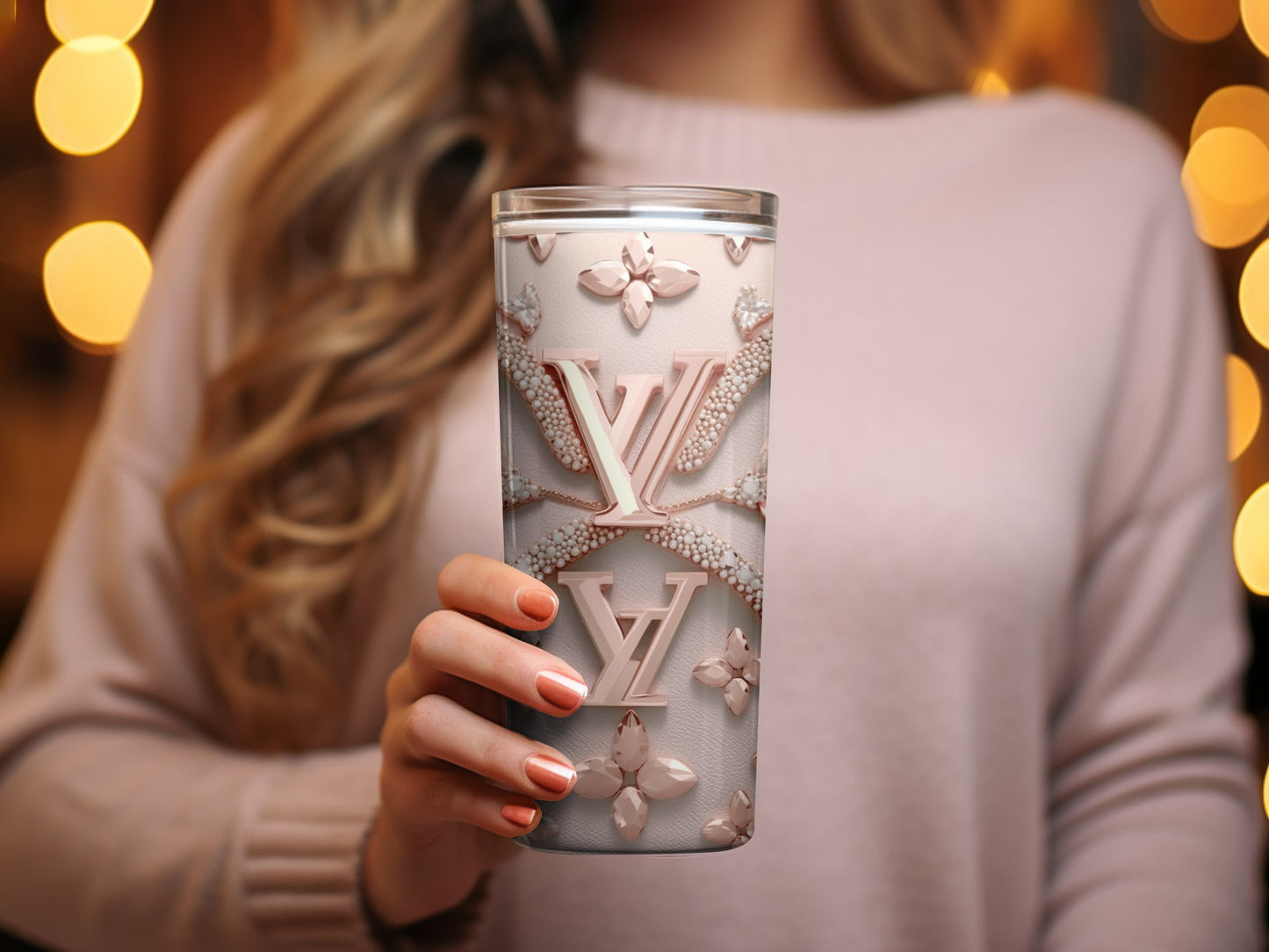 Chanel Tumbler Wrap Fashion Tumbler Wrap Luxury Tumbler Wrap Glitter Tumbler Wrap