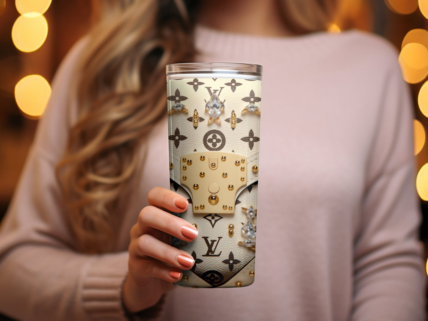 Louis Vuitton Tumbler Wrap Fashion Tumbler Wrap Luxury Tumbler Wrap 20oz skinny Luxury Glitter Tumbler wrap