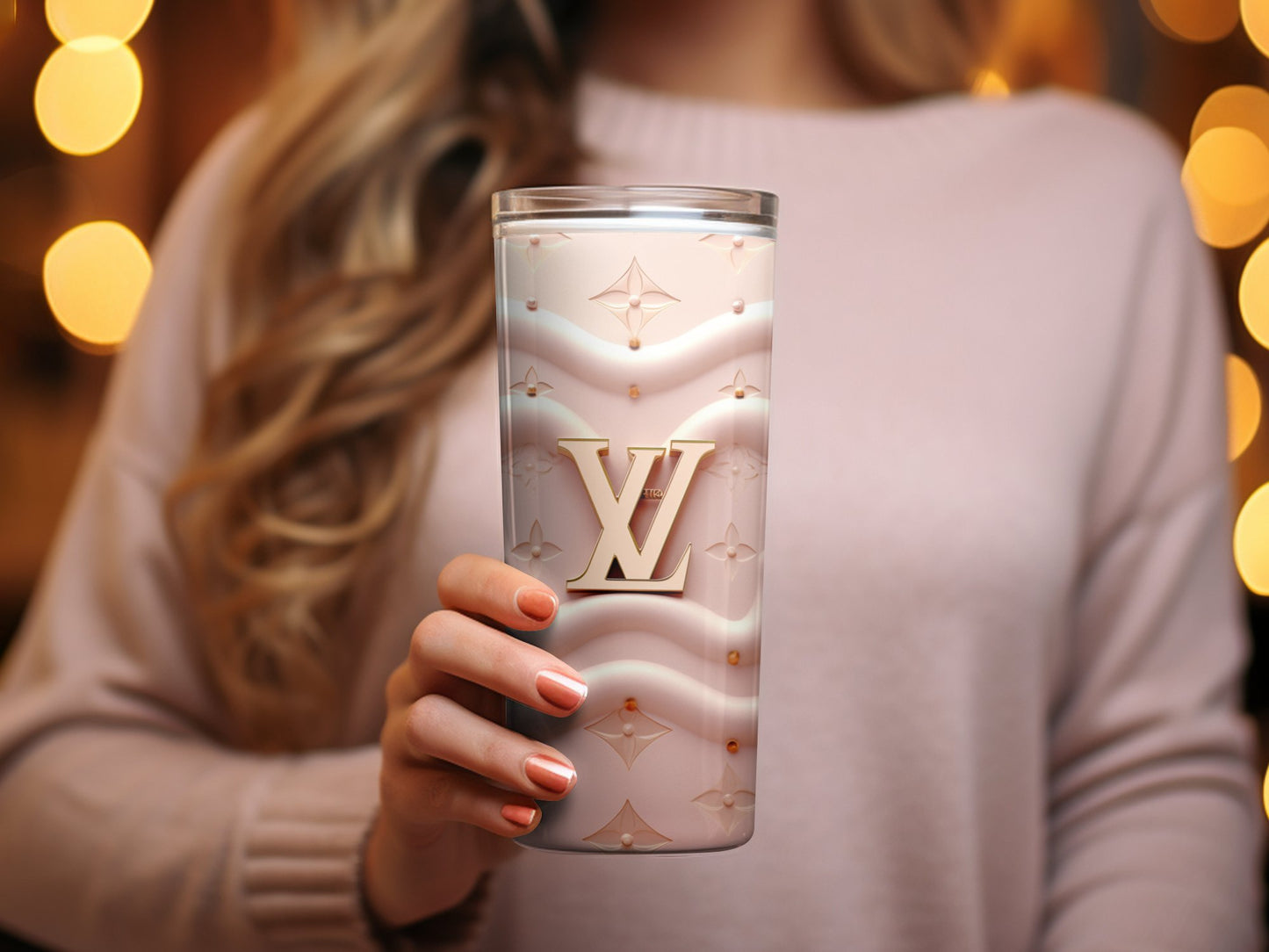 Lv Tumbler Wrap Fashion Tumbler Wrap Luxury Tumbler Wrap Glitter Tumbler Wrap