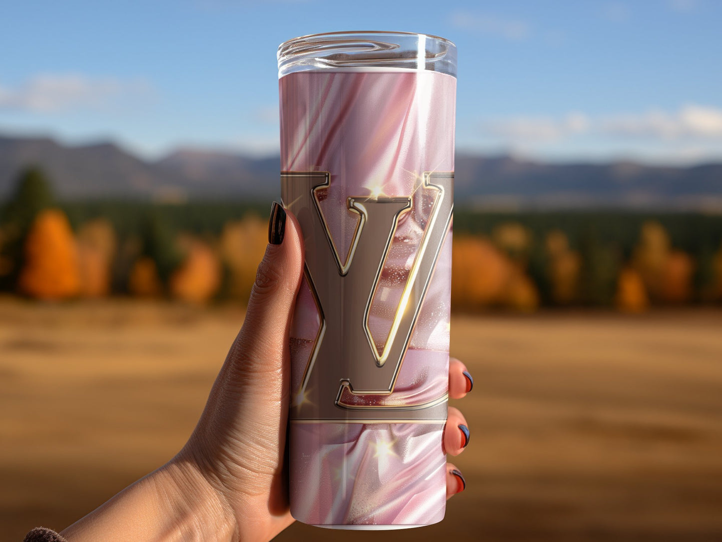 Beige Pastel Pink Louis Vuitton Tumbler Wrap Lv Seamless Pattern Louis Vuitton Tumbler Wrap Fashion Tumbler Wrap