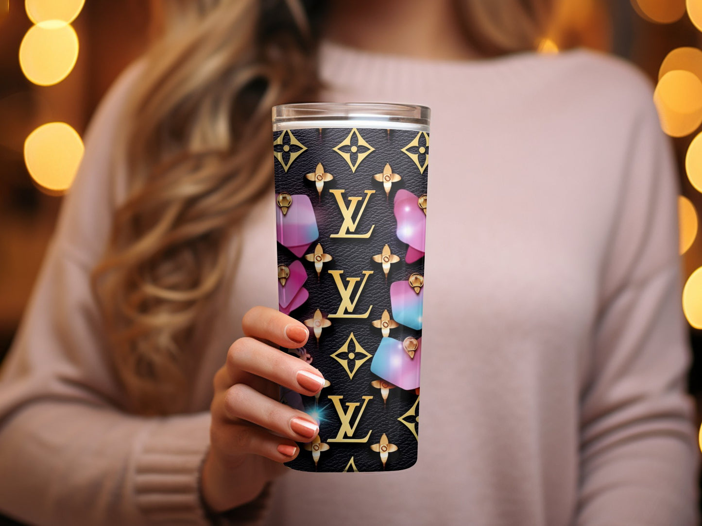 Lv Png Tumbler Wrap Fashion Tumbler Wrap Luxury Tumbler Wrap Glitter Tumbler Wrap