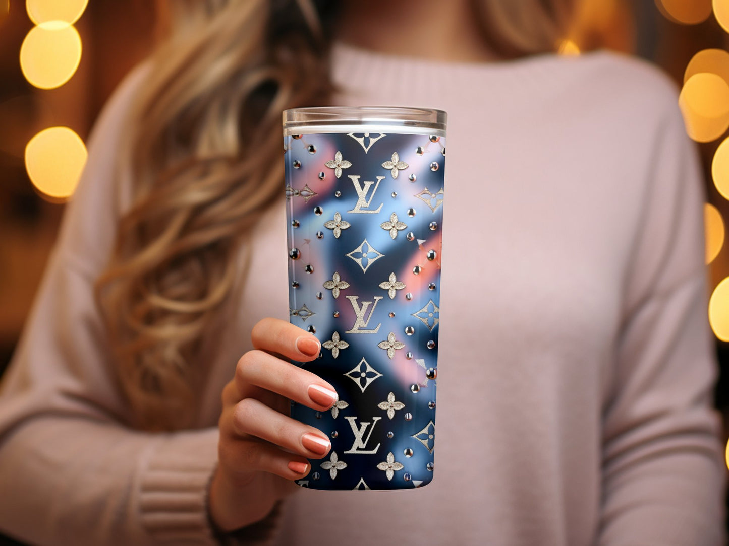 Louis Vuitton Tumbler Wrap Fashion Tumbler Wrap Luxury Tumbler Wrap Glitter Tumbler Wrap