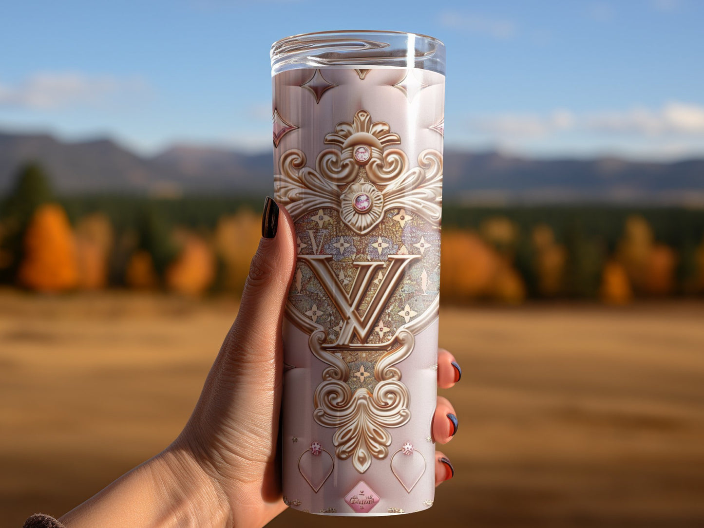 Metallic Pink Tumbler Wrap 20 oz, Fashion Luxury Logo Tumbler Wrap Png Bundle, Tumbler Design,Digital Download PNG,Logo Brand Tumbler , 20oz Skinny , Tumbler Wrap Bundle Designs