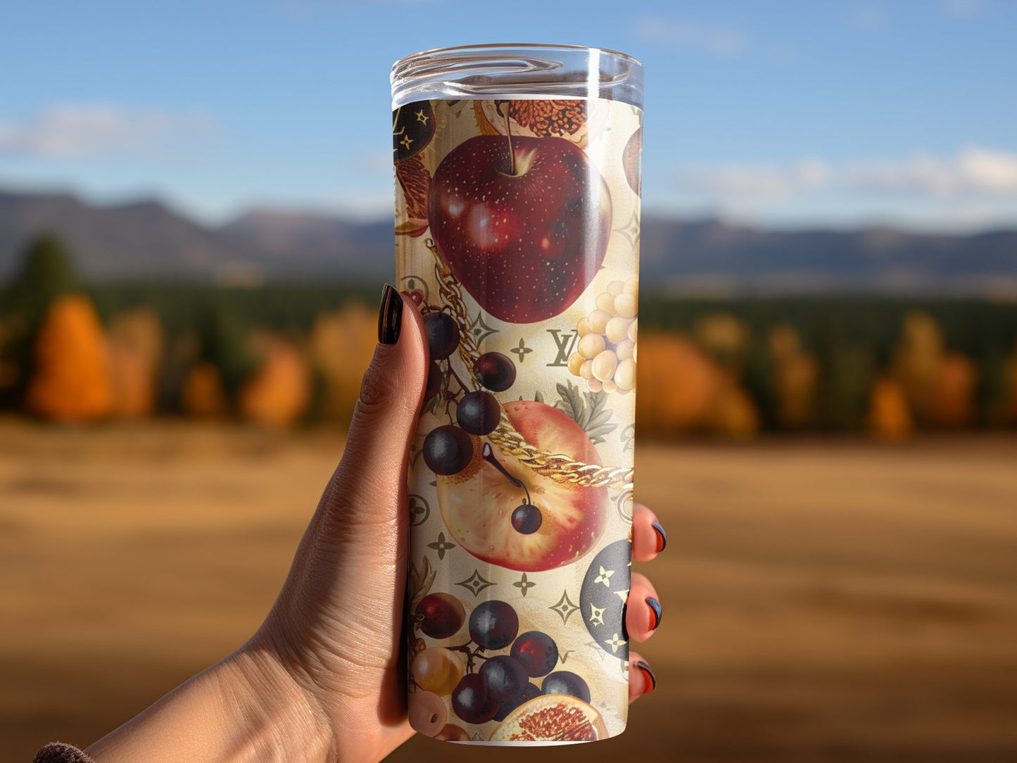 Apple Red Fruit Tumbler Wraps 20 oz, Fashion Luxury Logo Tumbler Wrap Png Bundle, Tumbler Design,Digital Download PNG,Logo Brand Tumbler , 20oz Skinny , Tumbler Wrap Bundle Designs