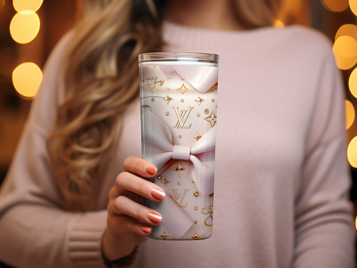 Louis Vuitton Tumbler Wrap Fashion Tumbler Wrap Luxury Tumbler Wrap Glitter Tumbler Wrap