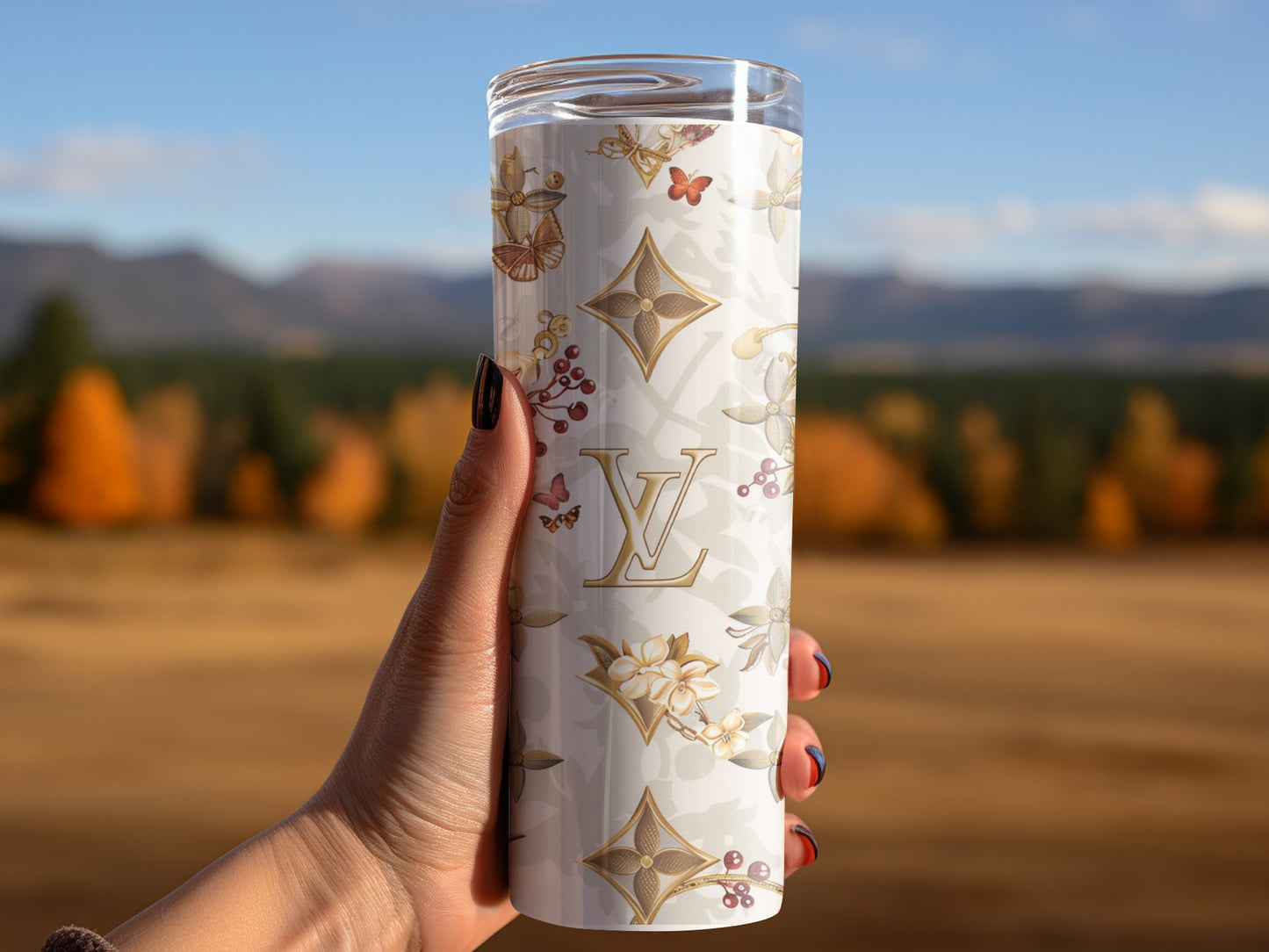 Pastel White Birds Tumbler Wrap Louis Vuitton Tumbler Wrap Lv Seamless Pattern Louis Vuitton Tumbler Wrap Fashion Tumbler Wrap