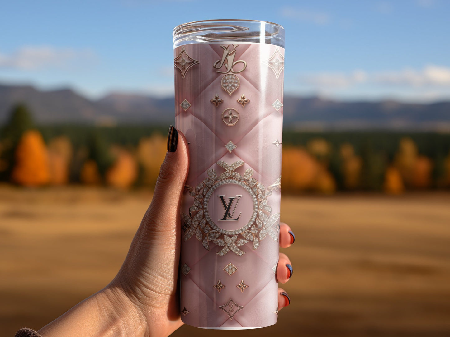 Metallic Pink Logo Design Tumbler Wrap 20 oz, Fashion Luxury Logo Tumbler Wrap Png Bundle, Tumbler Design,Digital Download PNG,Logo Brand Tumbler , 20oz Skinny , Tumbler Wrap Bundle Designs