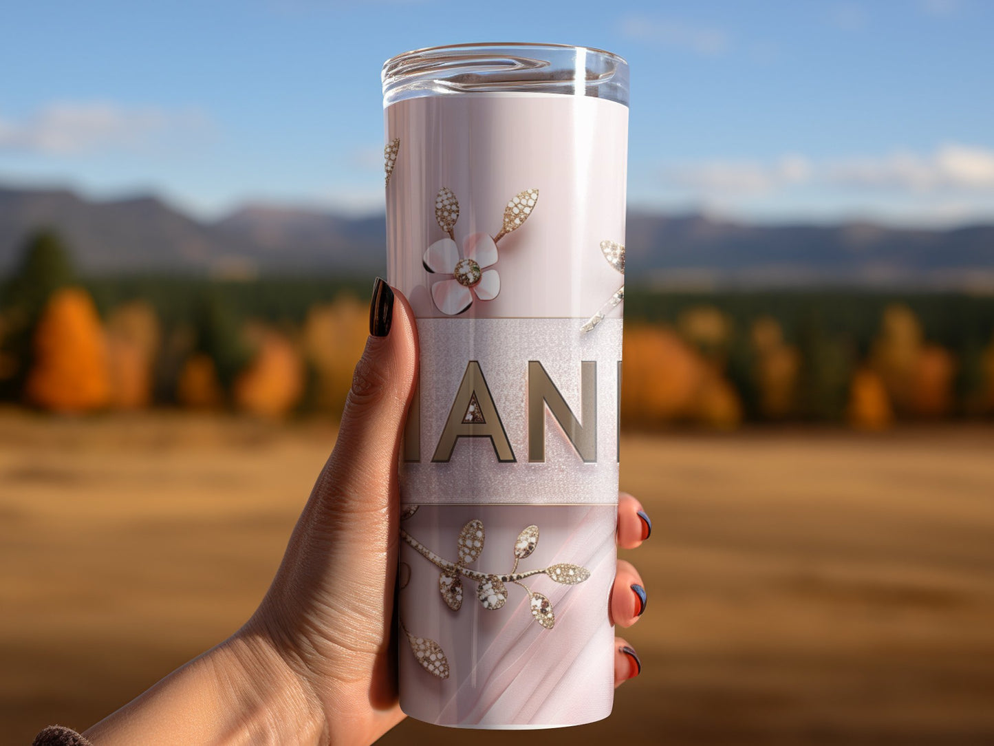 Chanel Pink Gold Flora Flower Logo  Gold Tumbler Wraps 20 oz, Fashion Luxury Logo Tumbler Wrap Png Bundle, Tumbler Design,Digital Download PNG,Logo Brand Tumbler , 20oz Skinny , Tumbler Wrap Bundle Designs