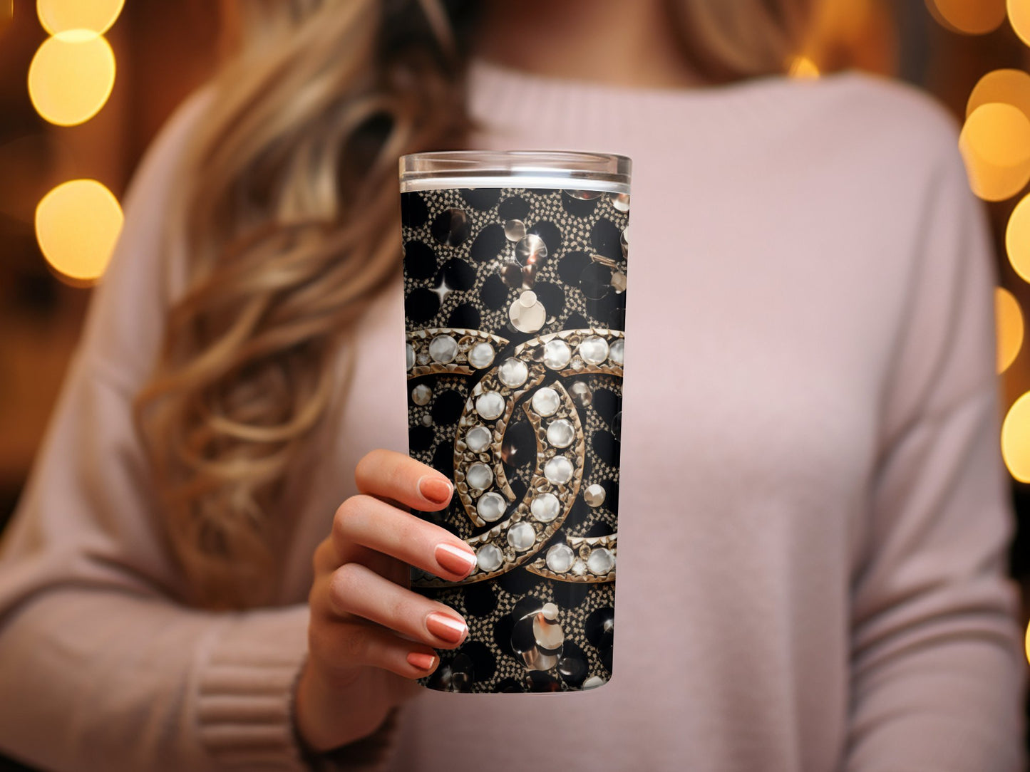 Chanel Tumbler Wrap Fashion Tumbler Wrap Luxury Tumbler Wrap Glitter Tumbler Wrap