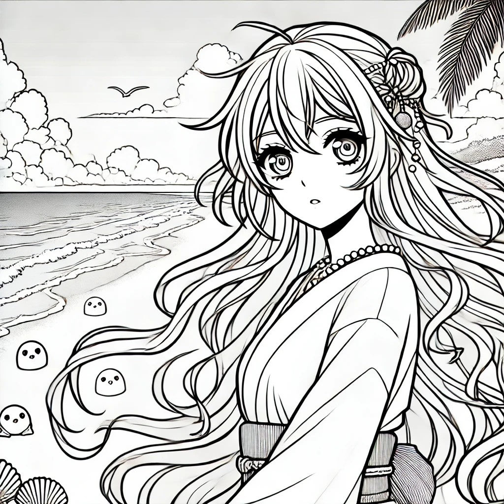 Anime Coloring Book—a delightful collection of 10 unique anime-style pages designed for artists and anime lovers of all ages!