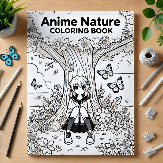 Anime Coloring Book—a delightful collection of 10 unique anime-style pages designed for artists and anime lovers of all ages!