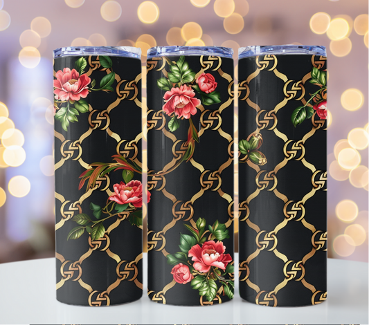 Black Gold Flower Gucci Pattern Design Fashion Pattern, glitter Pattern, Fashion Gucci tumbler wrap, Tumbler Wrap,Inflated Tumbler Png,luxury tumbler,PNG bundle, Tumbler,Sublimation Designs,Tumbler Sublimation,sublimation Design, sublimation png