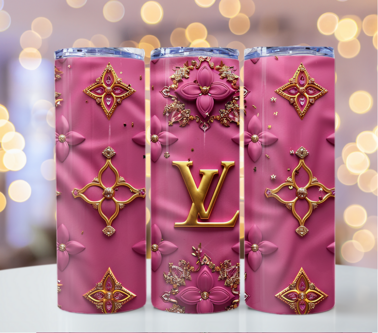 Dark Pink Louis Vuitton Tumbler Wrap Lv Seamless Pattern Louis Vuitton Tumbler Wrap Fashion Tumbler Wrap