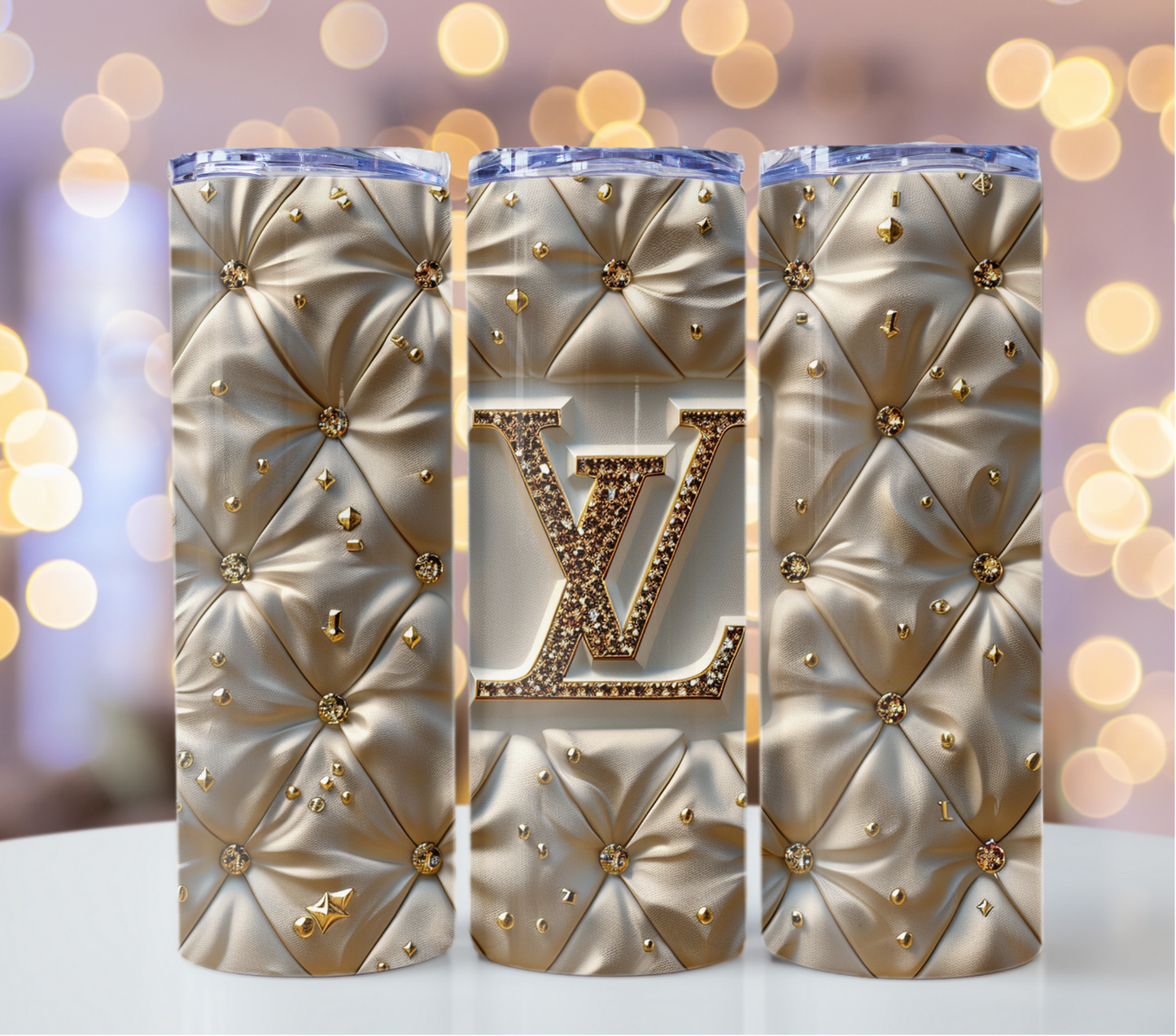 Beige Gold Louis Vuitton Tumbler Wrap Lv Seamless Pattern Louis Vuitton Tumbler Wrap Fashion Tumbler Wrap