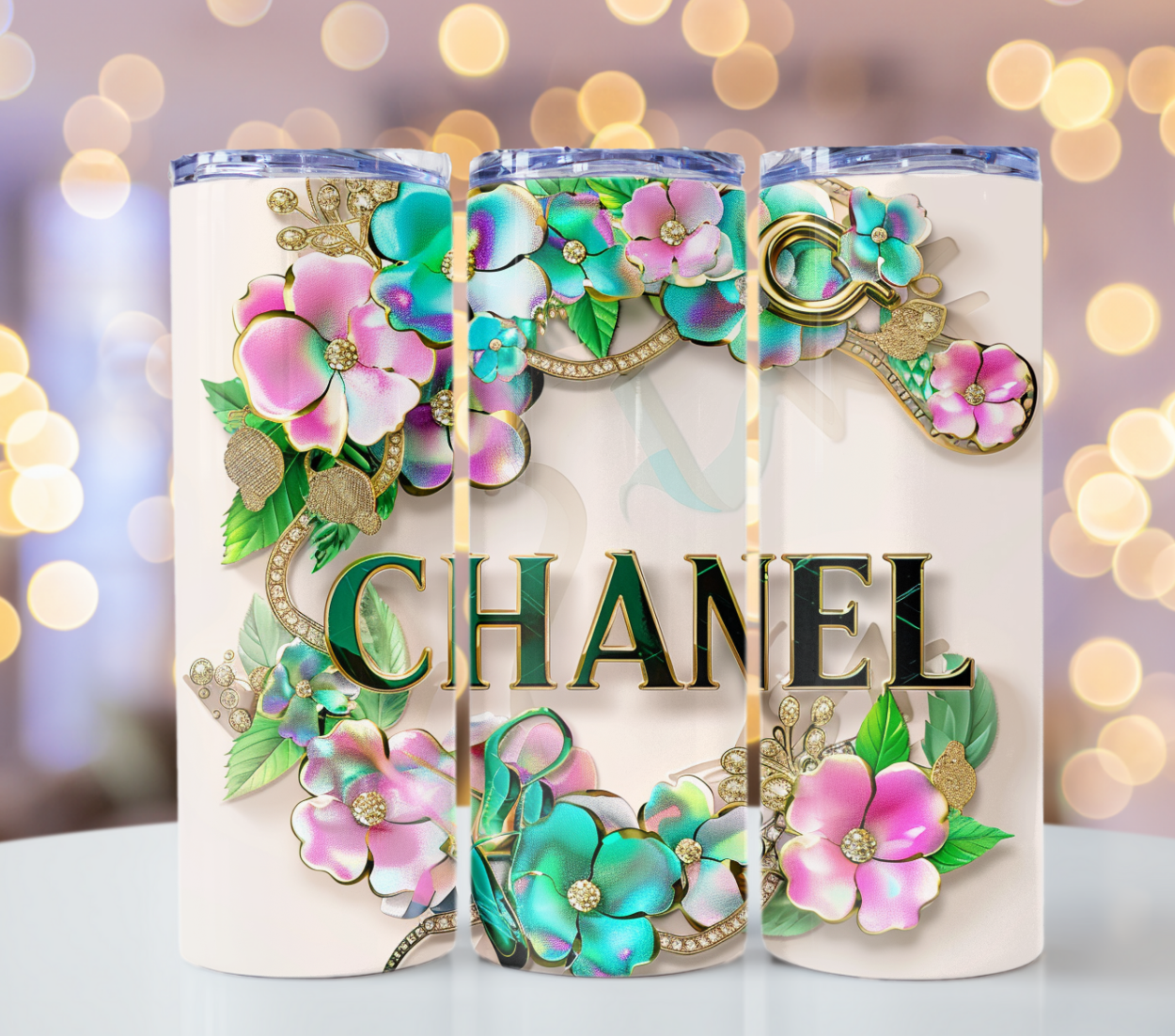 Pcs. 12PNG Bundle Sparkle Flower Gold Logo 20oz Skinny Louis Vuitton Tumbler Wrap Fashion Tumbler Wrap Luxury Tumbler Wrap Glitter Tumbler Wrap Chanel Tumbler Wrap