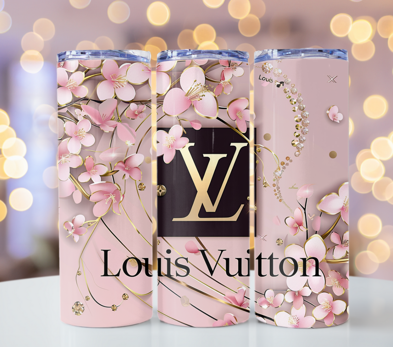 Pcs. 12PNG Bundle Sparkle Flower Gold Logo 20oz Skinny Louis Vuitton Tumbler Wrap Fashion Tumbler Wrap Luxury Tumbler Wrap Glitter Tumbler Wrap Chanel Tumbler Wrap