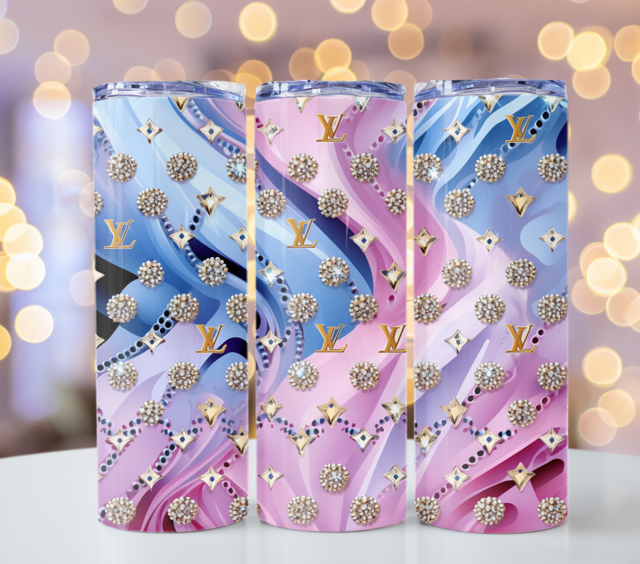 Pcs. 12PNG Bundle Sparkle Flower Gold Logo 20oz Skinny Louis Vuitton Tumbler Wrap Fashion Tumbler Wrap Luxury Tumbler Wrap Glitter Tumbler Wrap Chanel Tumbler Wrap